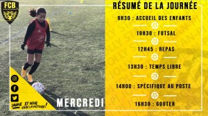 Stage foot résumé mercredi